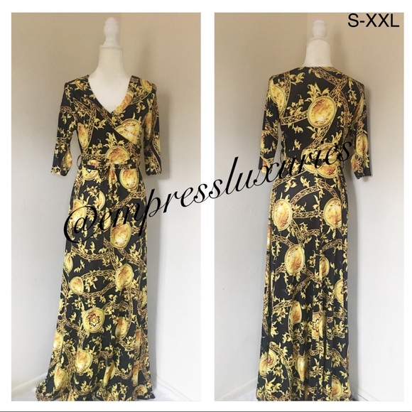 Dresses & Skirts - Gold Medallion Maxi Dress